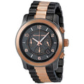  Shop Authentic Michael Kors Runway Chronograph Grey Dial Two Tone Steel Strap Unisex Watch - MK8189 - Luxxuri