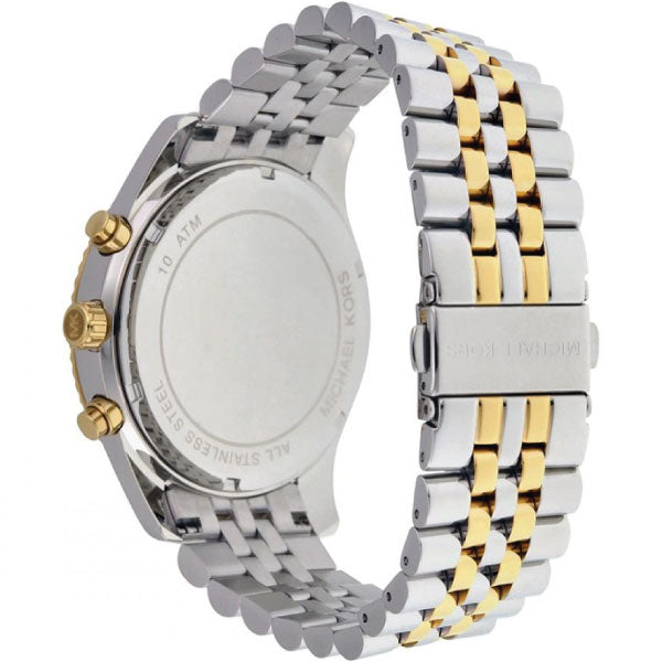  Shop Authentic Michael Kors Lexington Silver Dial Two Tone Steel Strap Watch for Men - MK8344 - Luxxuri