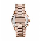  Shop Authentic Michael Kors Runway Stop Hunger Quartz Blue Dial Rose Gold Steel Strap Watch For Men - MK8358 - Luxxuri