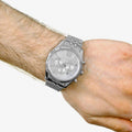  Shop Authentic Michael Kors Lexington Silver Dial Silver Steel Strap Watch for Men - MK8405 - Luxxuri