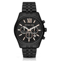  Shop Authentic Michael Kors Lexington Chronograph Black Dial Black Steel Strap Watch For Men - MK8467 - Luxxuri