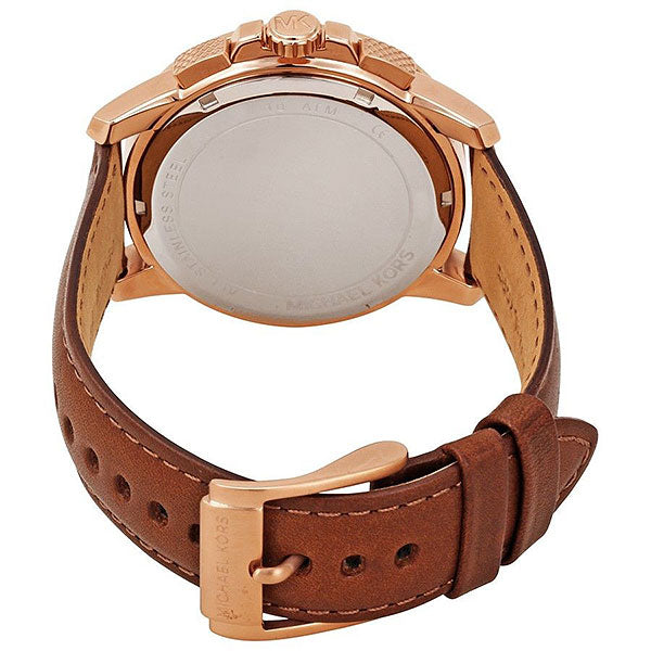  Shop Authentic Michael Kors Ryker Analog Gray Dial Brown Leather Strap Watch For Men - MK8519 - Luxxuri