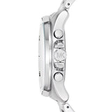  Shop Authentic Michael Kors Brecken Chronograph Silver Dial Silver Steel Strap Watch For Women - MK8562 - Luxxuri