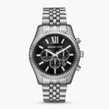  Shop Authentic Michael Kors Lexington Chronograph Black Dial Black Steel Strap Watch For Men - MK8602 - Luxxuri