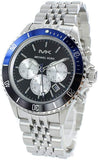  Shop Authentic Michael Kors Bayville Chronograph Black Dial Silver Steel Strap Watch For Men - MK8749 - Luxxuri