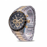  Shop Authentic Michael Kors Layton Chronograph Black Dial Two Tone Steel Strap Watch For Men - MK8784 - Luxxuri