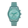  Shop Authentic Michael Kors Lexington Chronograph Turquoise Dial Turquoise Steel Strap Watch For Men - MK8793 - Luxxuri
