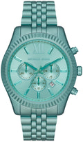  Shop Authentic Michael Kors Lexington Chronograph Turquoise Dial Turquoise Steel Strap Watch For Men - MK8793 - Luxxuri