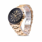 Shop Authentic Michael Kors Brecken Chronograph Black Dial Gold Steel Strap Watch For Men - MK8848 - Luxxuri