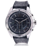  Shop Authentic Michael Kors Brecken Chronograph Black Dial Black Leather Strap Watch For Men - MK8850 - Luxxuri