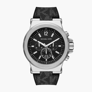  Shop Authentic Michael Kors Dylan Chronograph Black Dial Black Rubber Strap Watch For Men - MK8903 - Luxxuri