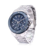  Shop Authentic Michael Kors Lennox Chronograph Blue Dial Silver Steel Strap Watch For Men - MK8938 - Luxxuri
