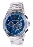  Shop Authentic Michael Kors Lennox Chronograph Blue Dial Silver Steel Strap Watch For Men - MK8938 - Luxxuri