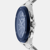 Shop Authentic Michael Kors Lennox Chronograph Blue Dial Silver Steel Strap Watch For Men - MK8938 - Luxxuri