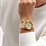  Shop Authentic Michael Kors Lennox Three-Hand Quartz Gold Dial Gold Steel Strap Watch For Men - MK8939 - Luxxuri
