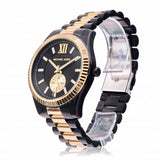  Shop Authentic Michael Kors Lexington Quartz Black Dial Two Tone Steel Strap Watch For Men - MK8948 - Luxxuri