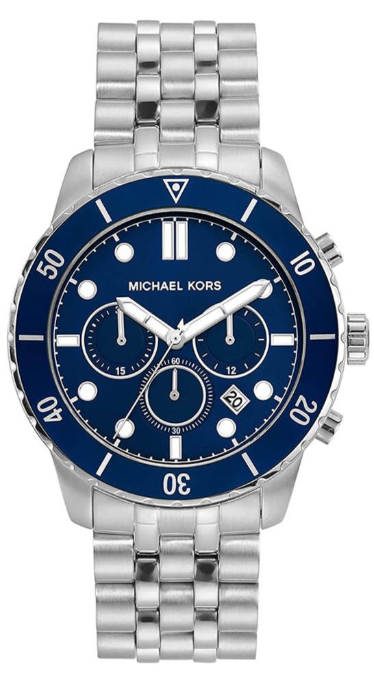  Shop Authentic Michael Kors Cunningham Chronograph Blue Dial Silver Steel Strap Watch For Men - MK8999 - Luxxuri