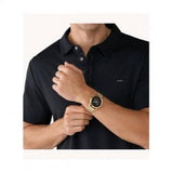  Shop Authentic Michael Kors Slim Runway Chronograph Black Dial Gold Mesh Strap Watch For Men - MK9057 - Luxxuri