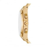  Shop Authentic Michael Kors Lennox Chronograph White Dial Gold Steel Strap Watch For Men - MK9120 - Luxxuri