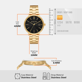  Shop Authentic Michael Kors Blake Quartz Black Dial Gold Steel Strap Watch for Men - MK9136 - Luxxuri