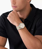  Shop Authentic Michael Kors Lennox Pave Crystals Chronograph White Dial Two Tone Steel Strap Watch for Men - MK9150 - Luxxuri