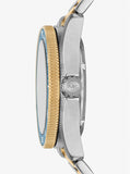  Shop Authentic Michael Kors Maritime Three-Hand Blue Dial Two Tone Steel Strap Watch for Men - MK9169 - Luxxuri