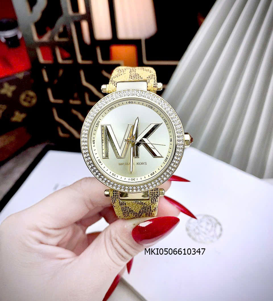  Shop Authentic Michael Kors Parker Three Hand Gold Dial Brown Leather Strap Watch For Women - MK2973 - Luxxuri