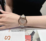  Shop Authentic Michael Kors Runway Three Hand Quartz Gold Dial Brown Leather Strap Watch For Women - MK6999 - Luxxuri