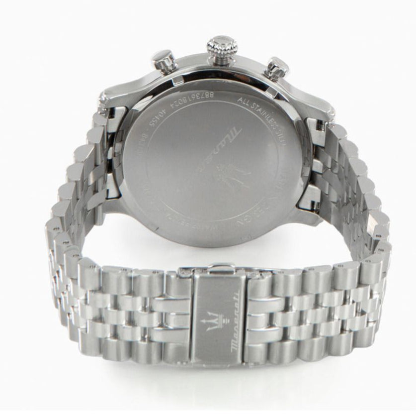  Shop Authentic Maserati Epoca Chronograph Blue Dial Silver Steel Strap Watch For Men - R8873618024 - Luxxuri