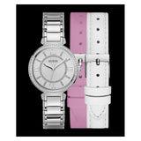  Shop Authentic Guess Montage Quartz Silver Dial Silver Steel Strap Watch For Women - GW0588L2 - Luxxuri