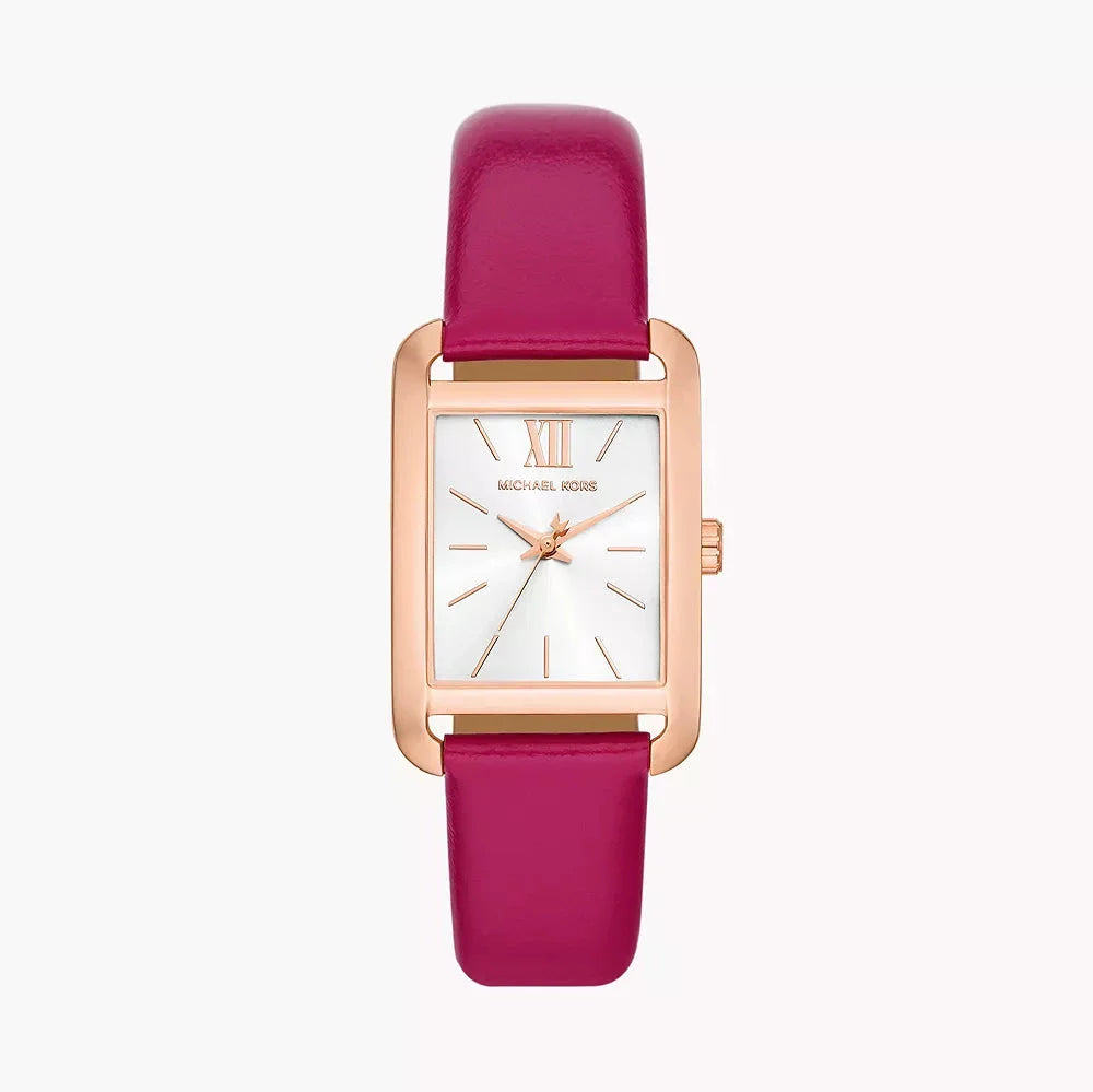  Shop Authentic Michael Kors Monroe Three Hand White Dial Pink Leather Strap Watch for Women - MKO1029 - Luxxuri