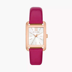  Shop Authentic Michael Kors Monroe Three Hand White Dial Pink Leather Strap Watch for Women - MKO1029 - Luxxuri