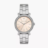  Shop Authentic Michael Kors Corey Three Hand Pink Dial Silver Steel Strap Watch for Women - MKO1050 - Luxxuri