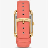  Shop Authentic Michael Kors Petite Monroe White Dial Orange Leather Strap Watch for Women - MKO1060 - Luxxuri
