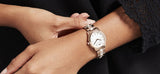  Shop Authentic Michael Kors Runway Mercer Mother of Pearl White Dial Two Tone Steel Strap Watch For Women - MK6674 - Luxxuri
