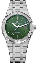  Shop Authentic Maurice Lacroix Aikon Date Quartz Green Dial Silver Steel Strap Watch for Men - AI1108-SS002-630-1 - Luxxuri