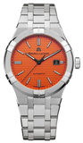  Shop Authentic Maurice Lacroix Aikon Automatic Date Orange Dial Silver Steel Strap Watch For Men - AI6008-SS00F-530-E - Luxxuri