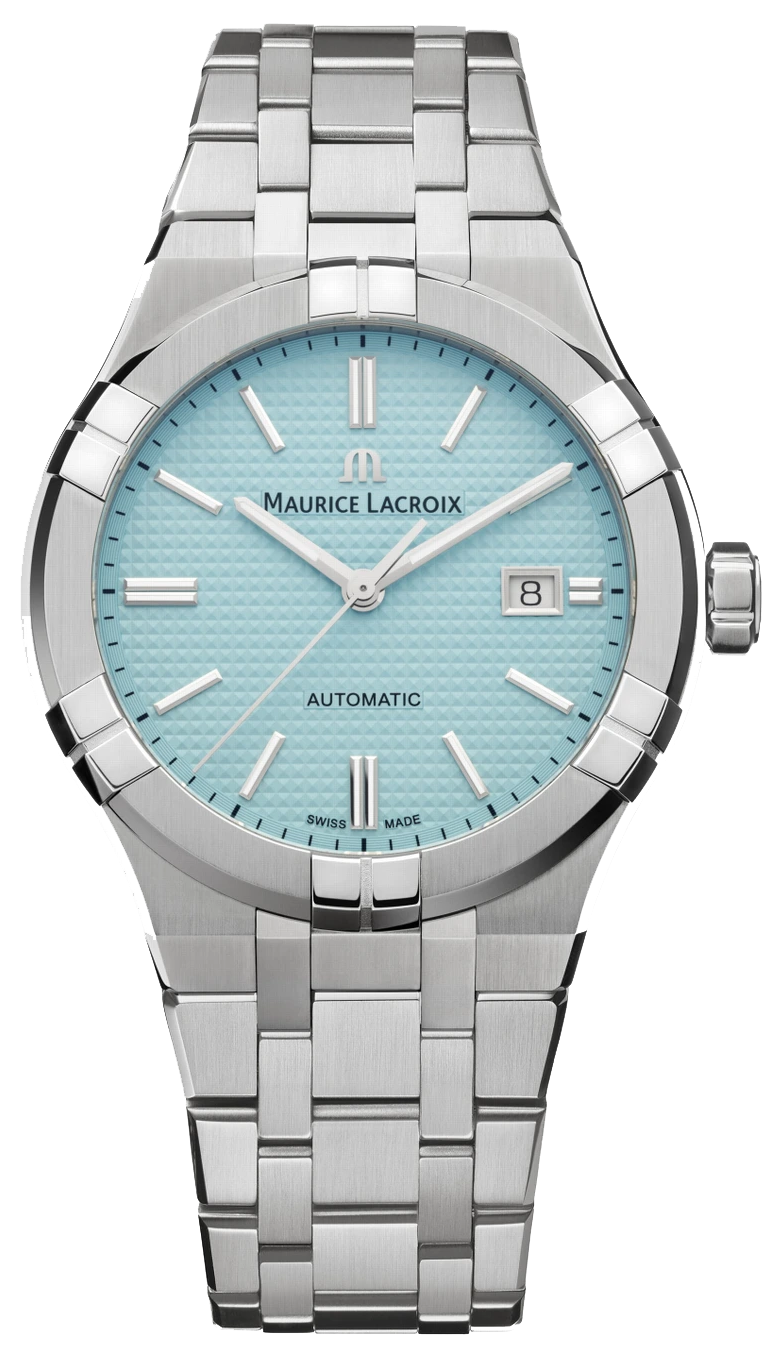  Shop Authentic Maurice Lacroix Aikon Automatic Limited Summer Edition Blue Dial Silver Steel Strap Watch For Men - AI6008-SS00F-431-1 - Luxxuri