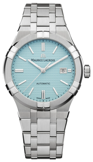  Shop Authentic Maurice Lacroix Aikon Automatic Limited Summer Edition Blue Dial Silver Steel Strap Watch For Men - AI6008-SS00F-431-1 - Luxxuri