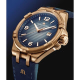  Shop Authentic Maurice Lacroix Aikon Limited Edition Blue Dial Blue Leather Strap Watch For Men - AI6008-BRZ01-420-1 - Luxxuri