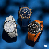  Shop Authentic Maurice Lacroix Pontos Divers Limited Edition Blue Dial Blue Leather Strap Watch For Men - PT6248-BRZ0B-430-4 - Luxxuri