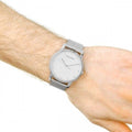  Shop Authentic Calvin Klein City Chronograph White Dial Silver Mesh Bracelet Watch for Men - K2G2G126 - Luxxuri