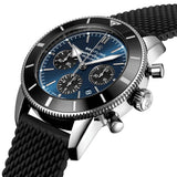  Shop Authentic Breitling Superocean Heritage B01 Chronograph 44 Blue Dial Black Mesh Bracelet Watch for Men - AB0162121C1S1 - Luxxuri