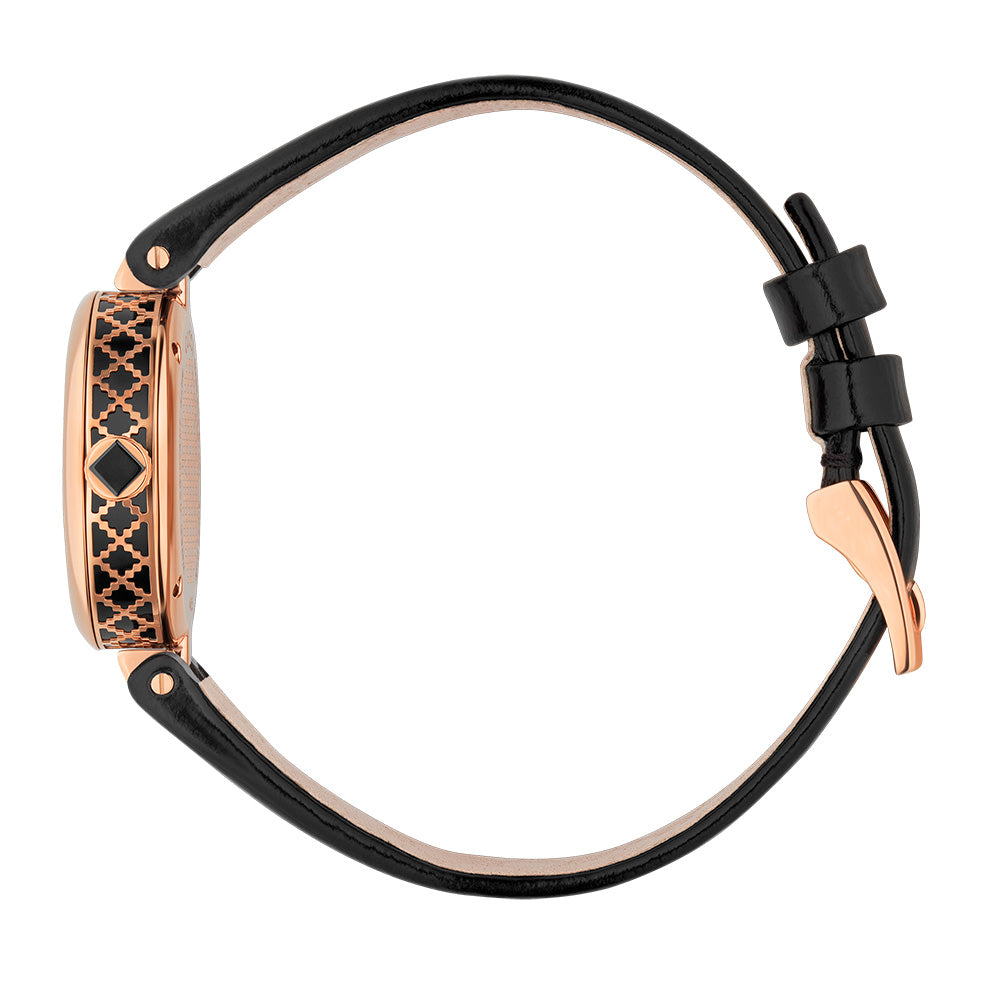 Shop Authentic Gucci Diamantissima Quartz Black Dial Black Leather Strap Watch for Women - YA141501 - Luxxuri