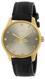  Shop Authentic Gucci G Timeless Quartz Silver Dial Black Leather Strap Watch For Women - YA1264181 - Luxxuri