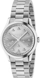  Shop Authentic Gucci G Timeless Quartz Silver Dial Silver Steel Strap Watch for Men - YA1265031 - Luxxuri