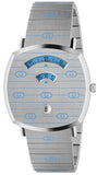  Shop Authentic Gucci Grip Quartz Silver Dial Silver Steel Strap Watch For Women - YA157437 - Luxxuri