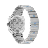  Shop Authentic Gucci Grip Quartz Silver Dial Silver Steel Strap Watch For Women - YA157437 - Luxxuri