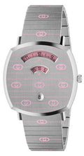  Shop Authentic Gucci Grip Quartz Silver Dial Silver Steel Strap Watch For Women - YA157438 - Luxxuri