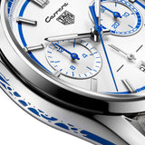  Shop Authentic Tag Heuer Carrera Porsche RS 2.7 Automatic Chronograph White Dial White Nylon Strap Watch for Men - CBN2016.EB0275 - Luxxuri